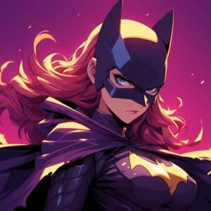 chibi design batgirl cartoon pfp