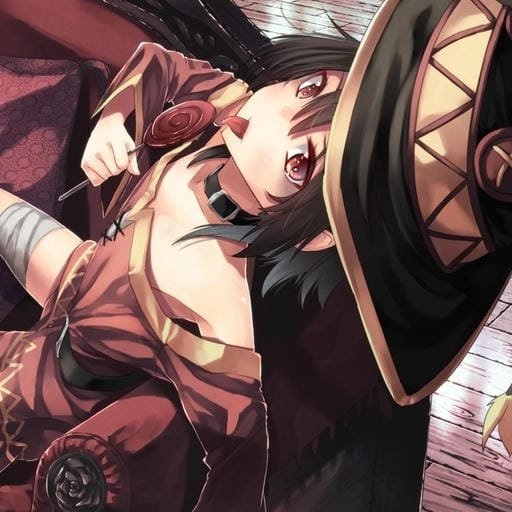 cute expression megumin profile picture