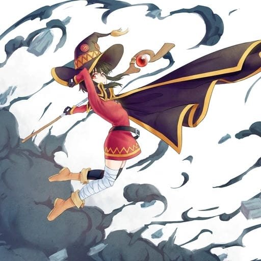 energetic scene konosuba megumin pfp