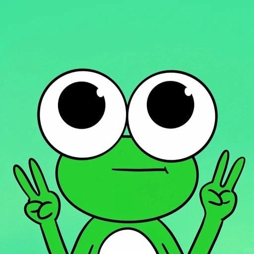 frog pfp aesthetic with dreamy colors