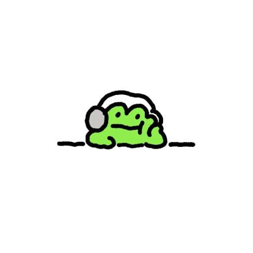 frog pfp aesthetic with heart icons