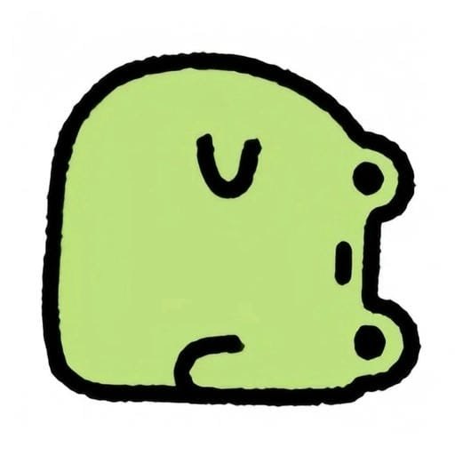 frog profile picture kawaii style