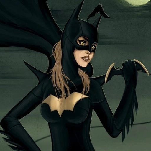 heroic pose batgirl profile pic