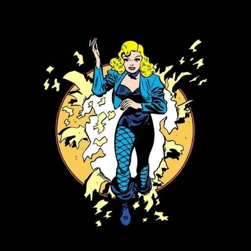 heroic pose black canary pfp
