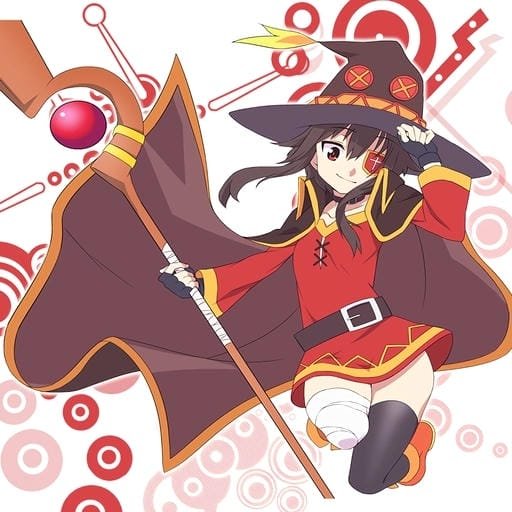 holding staff megumin konosuba pfp