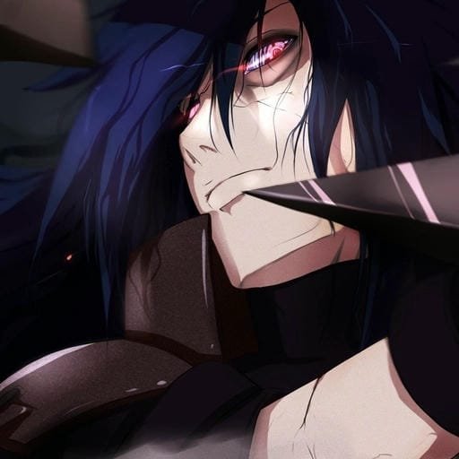 madara uchiha pfp glowing eyes