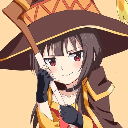 minimal background megumin pfp