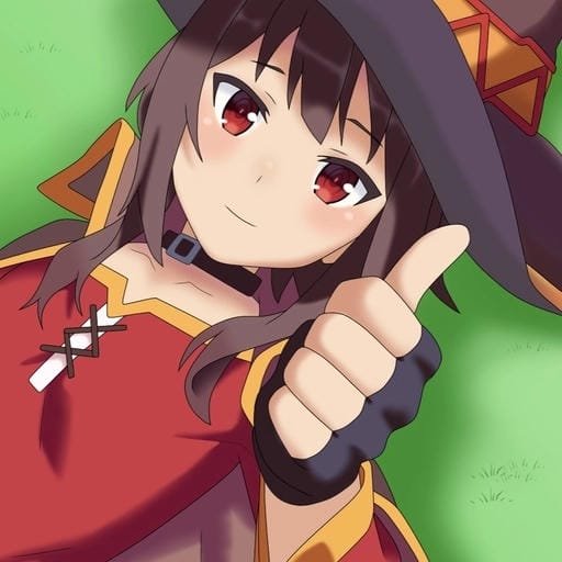 playful look konosuba megumin pfp