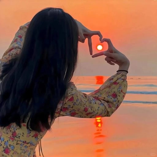 relaxed pfp girl in sunlight