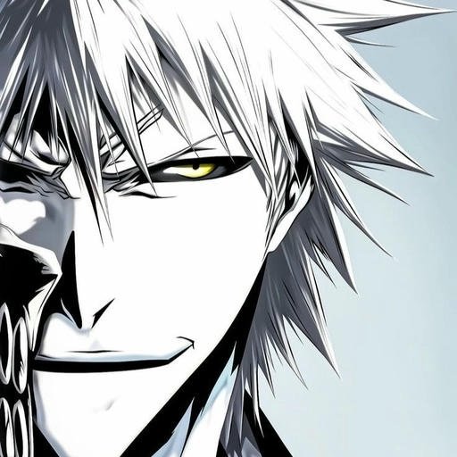 white zangetsu pfp mysterious