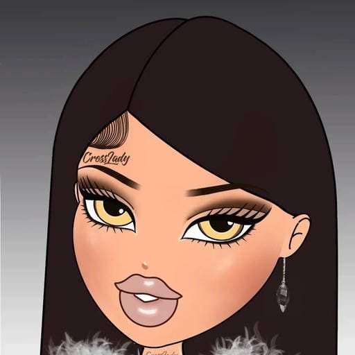 y2k bratz pfp in pink tones