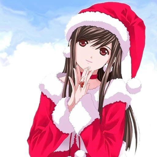 christmas anime couple pfp online