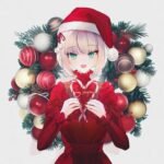 christmas anime couple pfp wallpaper