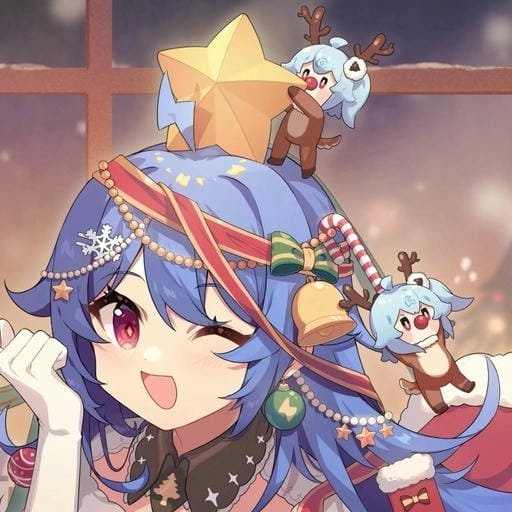 christmas pfp anime kawaii