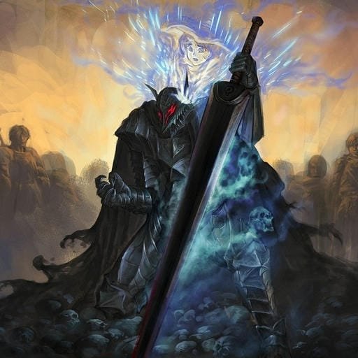 berserk pfp with strong warrior anime energy
