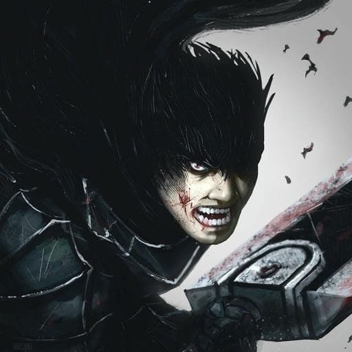 cinematic dark fantasy berserk pfp concept