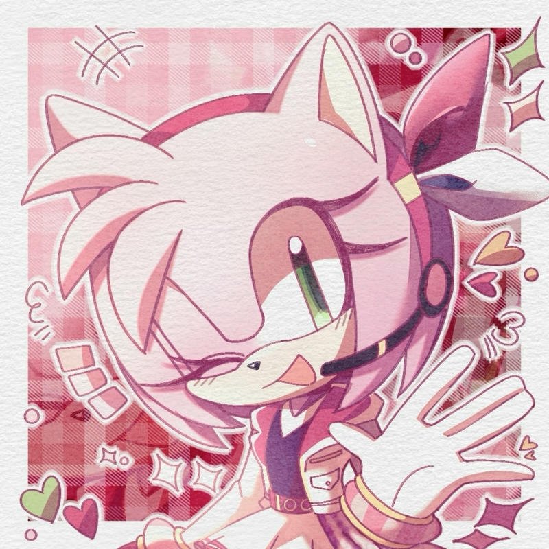 Adorable Amy Rose aesthetic avatar perfect cute Amy Rose pfp