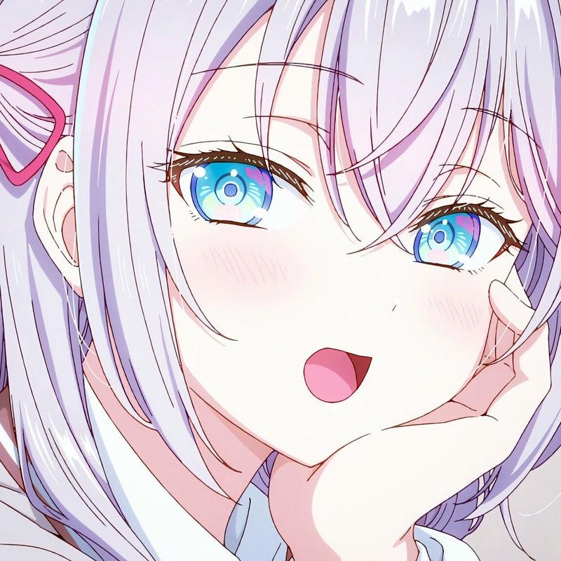 Adorable anime reaction face of Alya perfect meme style alya pfp anime