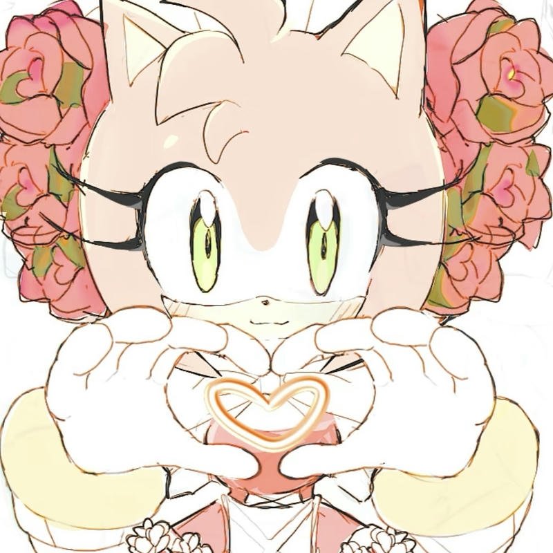 Aesthetic gaming avatar design inspired by Amy Rose Amy Rose pfp