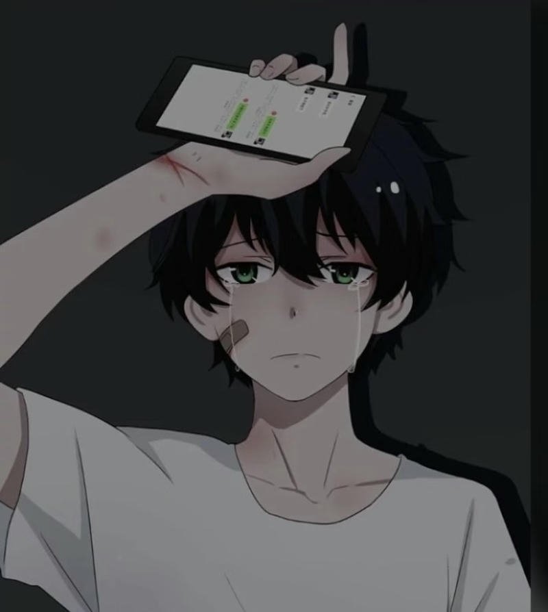 Aesthetic sad boy pfp foggy window dark tones