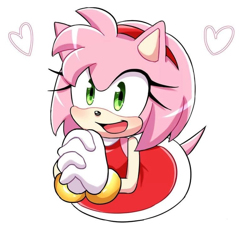 Amy Rose pfp with soft lighting and dreamy pink vibe