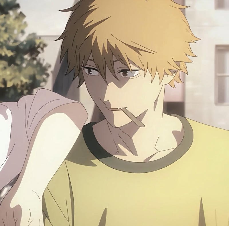 Anime action mood built around Denji pfp