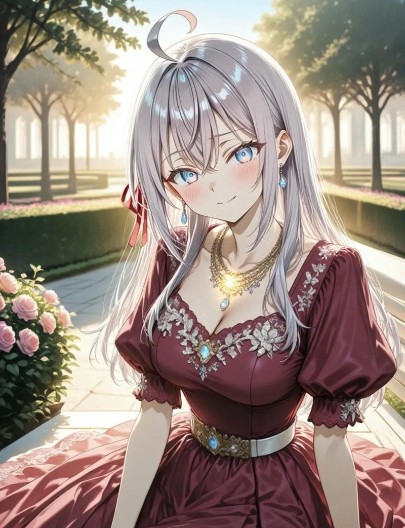 Anime aesthetic close portrait Alya smiling softly alya pfp anime avatar