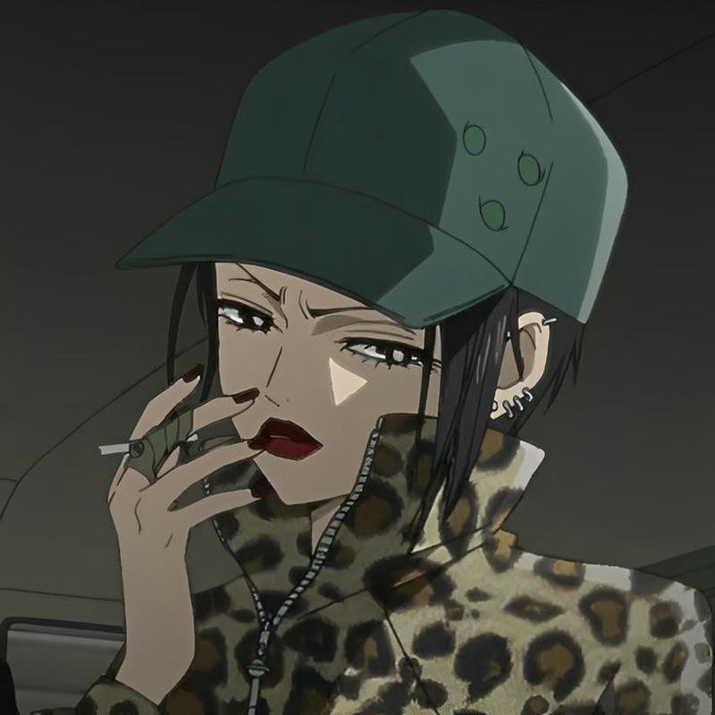 Anime aesthetic close portrait inspired by Nana anime pfp