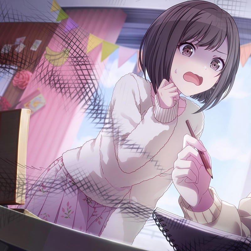 Anime aesthetic lovers choose pink Ena Shinonome pfp