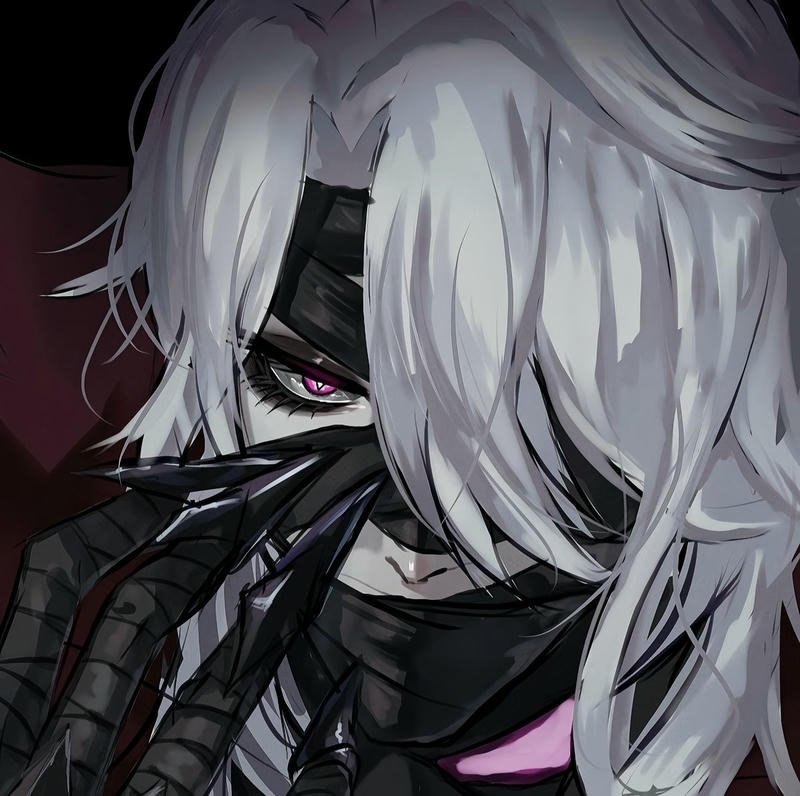 Anime badass pfp battle worn powerful gaze monochrome