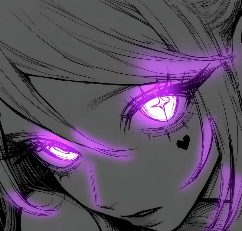 Anime eye pfp with elegant shading and detailed anime iris