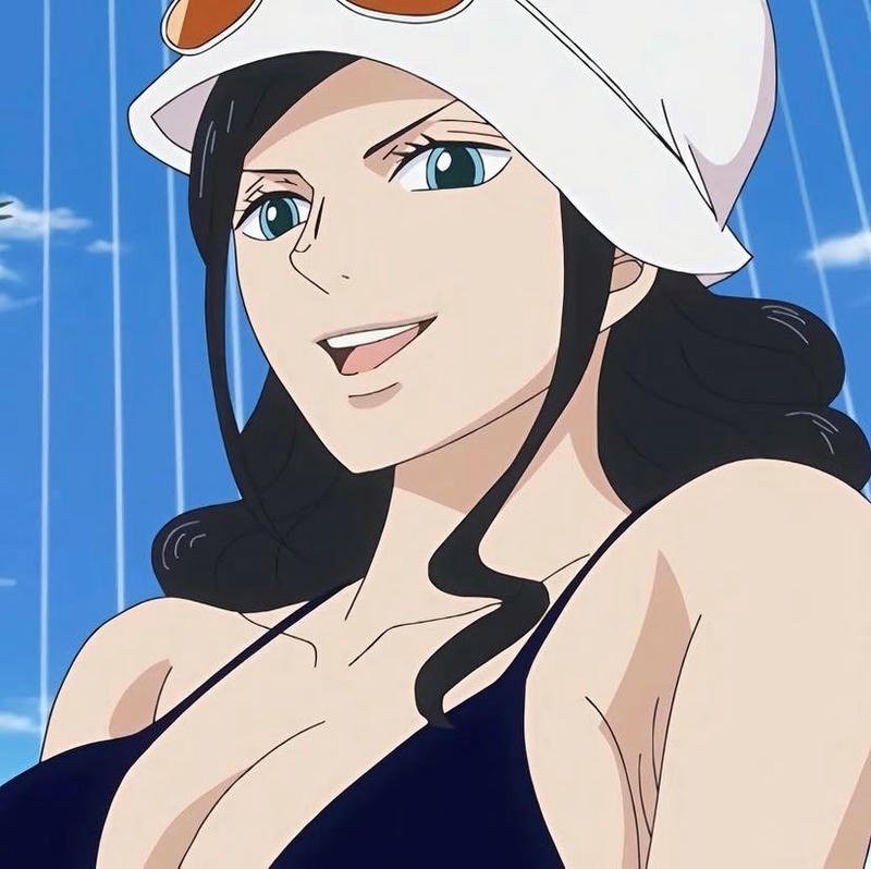Anime glow Nico Robin pfp aesthetic inspiration
