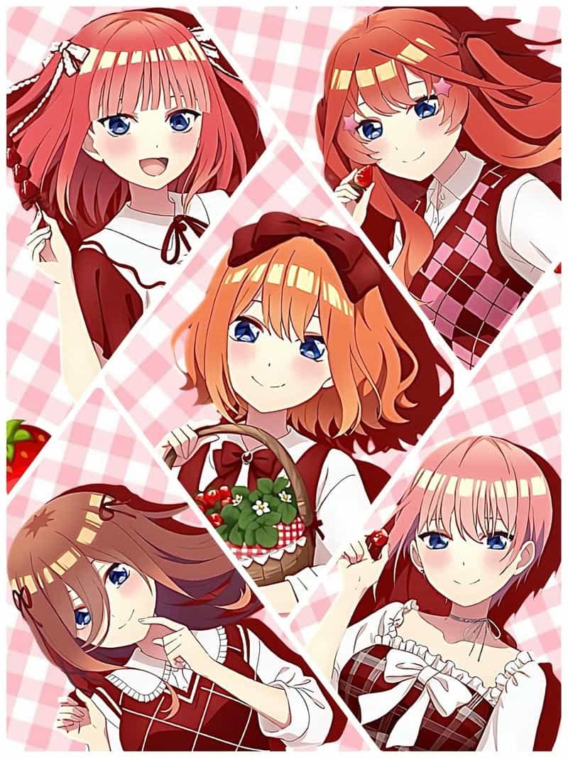 Anime profile glow with quintessential quintuplets pfp visuals