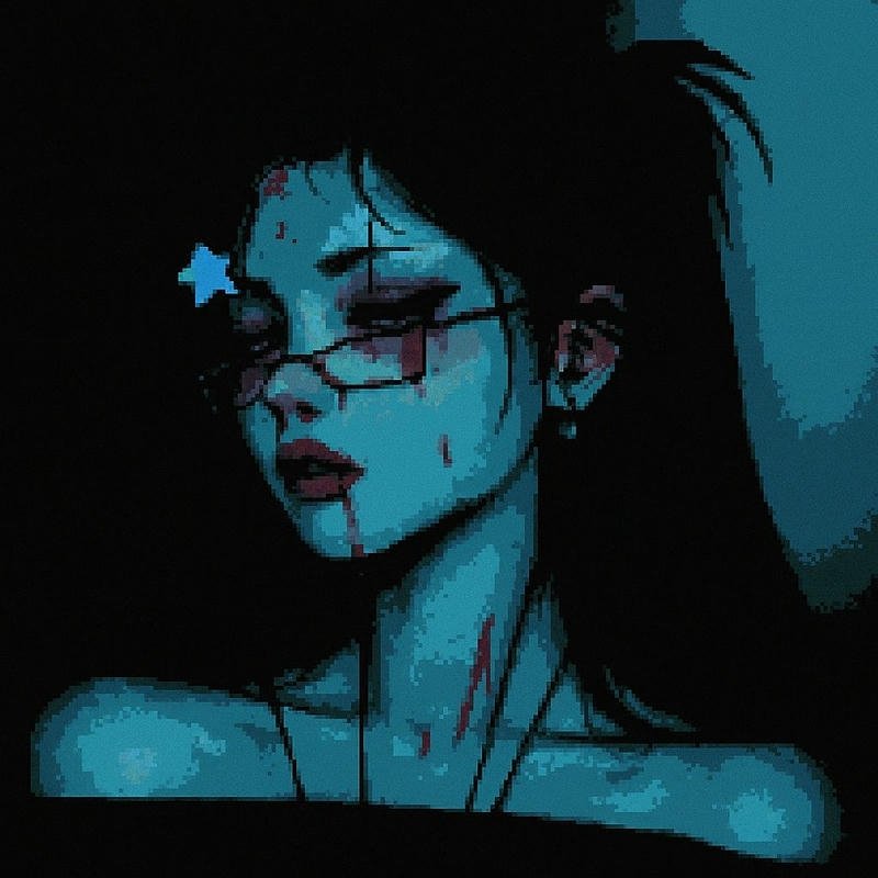 Badass pfp hero with lightning storm background