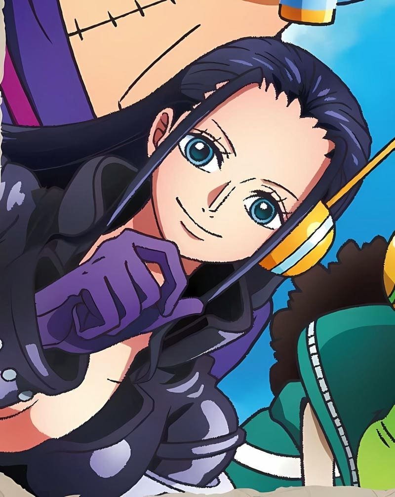 Beautiful Nico Robin anime avatar soft elegant style