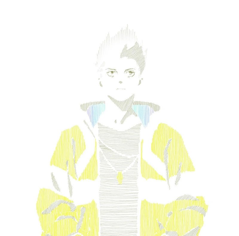 Bold neon cyberpunk David pfp modern aesthetic