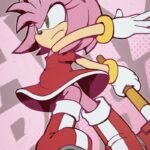 Charming Amy Rose smiling portrait perfect cute Amy Rose pfp