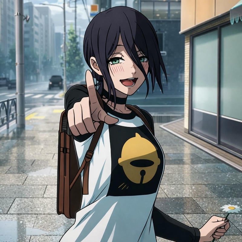 Chill vibe anime accounts using reze pfp images