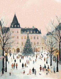 Christmas aesthetic pfp with cozy winter vibes