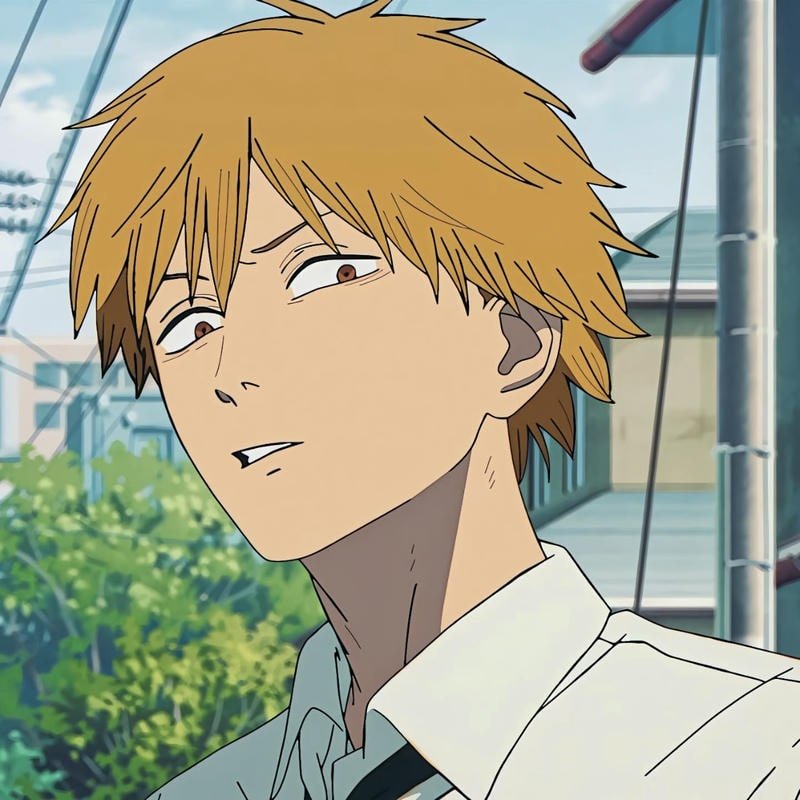 Clean anime avatar concepts with Denji pfp
