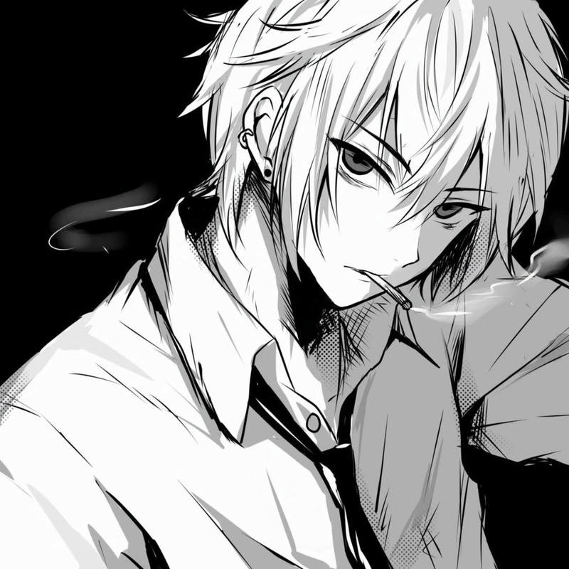 Clean modern anime avatar portrait perfect anime man pfp