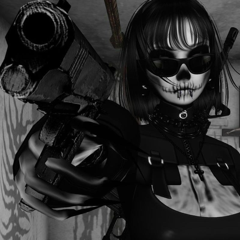 Colorful chaotic portrait with bold glowing effects crazy pfp