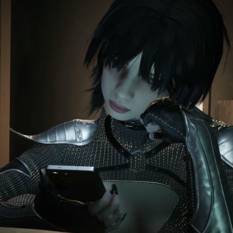 Cool PlayStation pfps gaming avatar with neon blue aesthetic