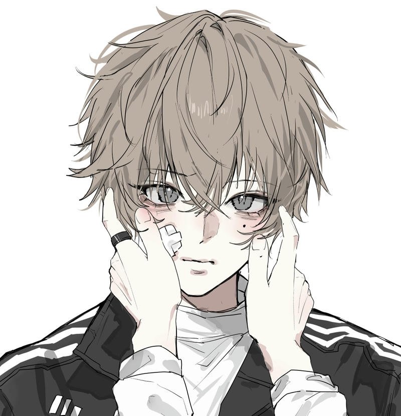 Cool anime street style boy portrait anime man pfp for profile