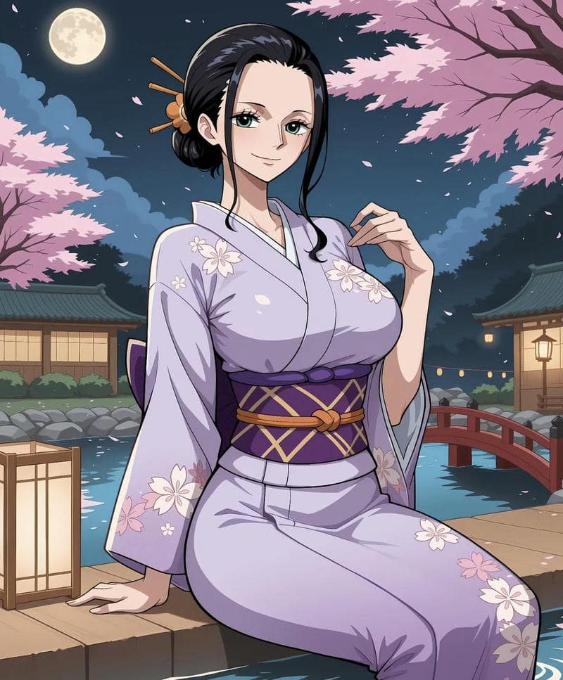 Cool confident anime girl Nico Robin pfp energy