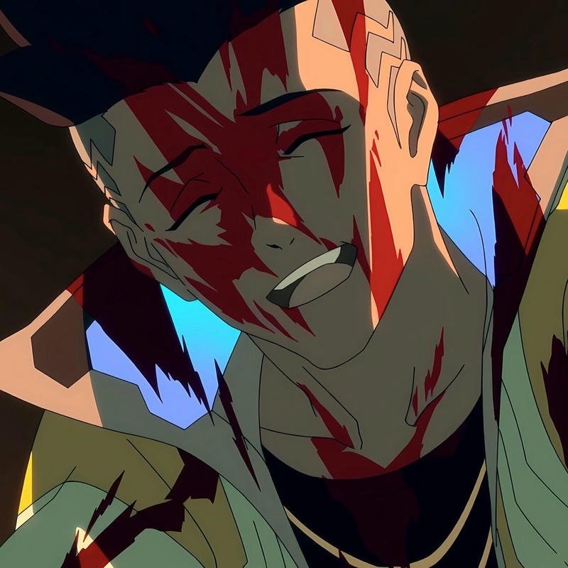 Cool neon aesthetic David cyberpunk avatar design