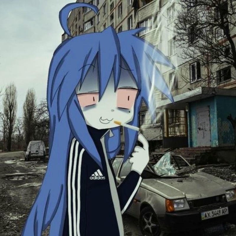 Crazy pfp wild character portrait with glowing chaotic eyes