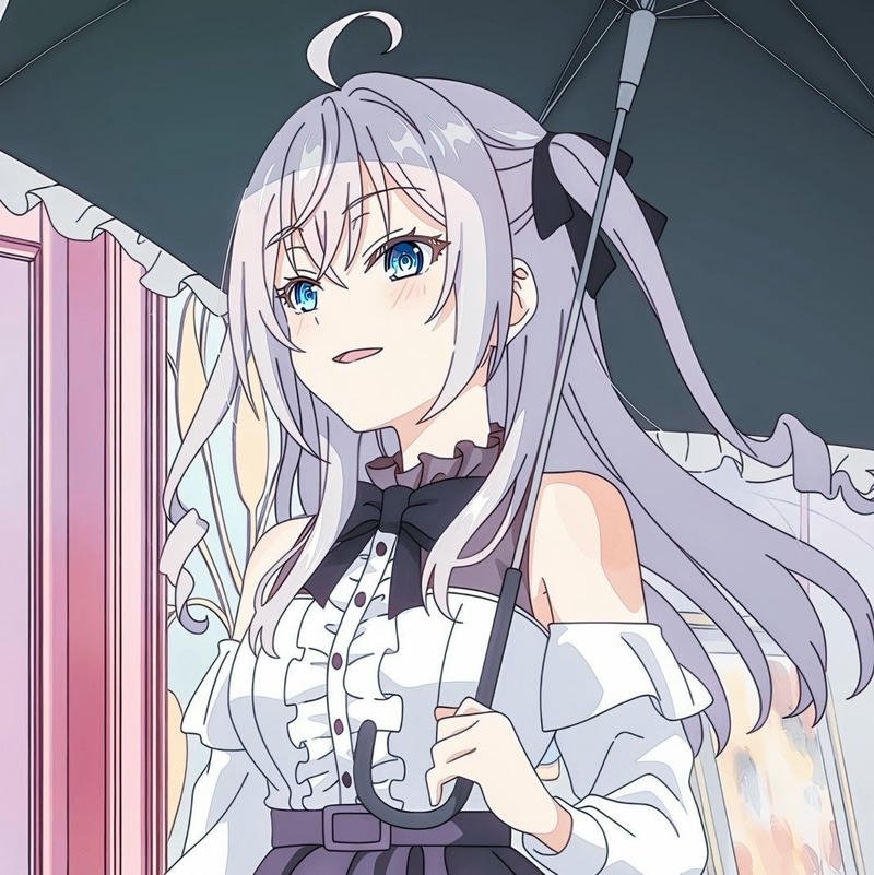 Cute anime school girl Alya portrait ideal aesthetic alya pfp anime