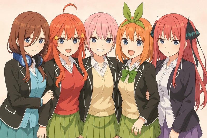 Cute profile refresh with quintessential quintuplets pfp images