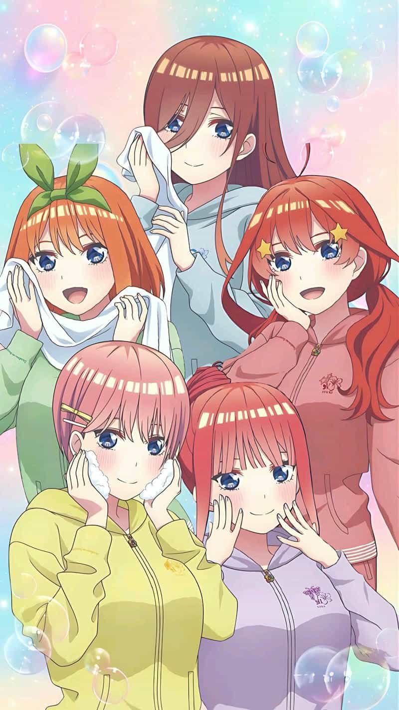 Cute quintessential quintuplets pfp with soft anime vibes